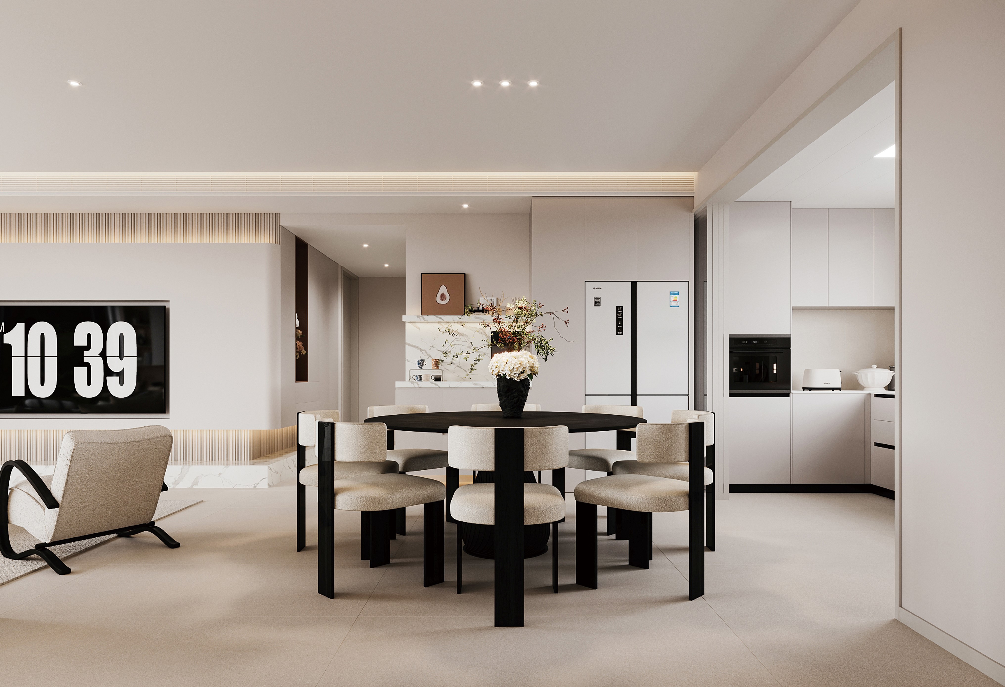 半島華府 | 143㎡詩(shī)意奶油風(fēng)，每一個(gè)細(xì)節(jié)都自帶溫柔暖意