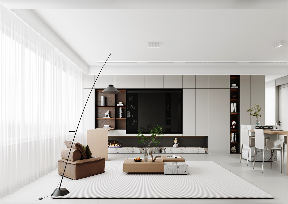 中海華樾143㎡ | 三口之家的極簡(jiǎn)主義，審美+功能雙雙在線！