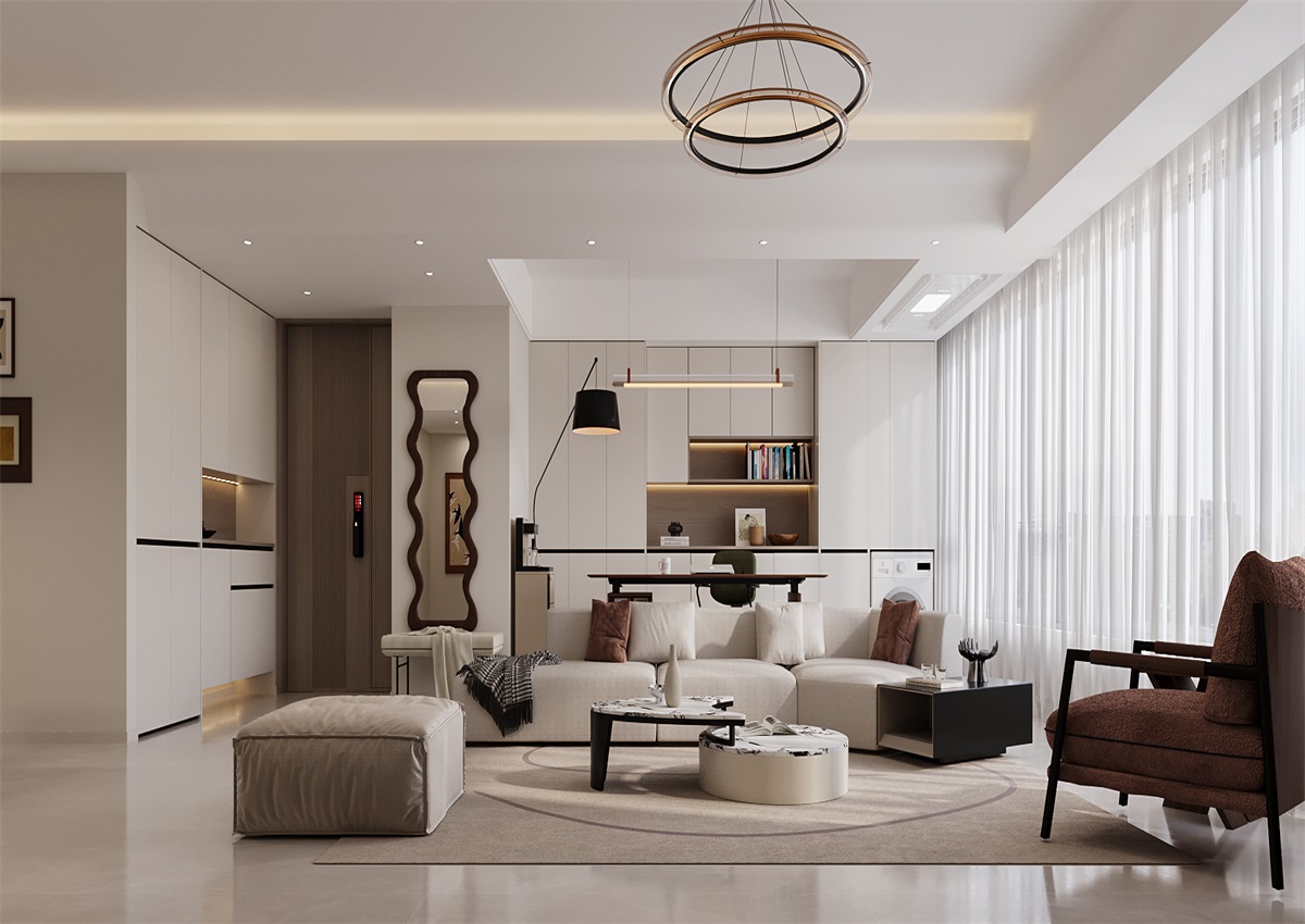 中海尚學(xué)府135㎡ | 為什么都喜歡奶油風(fēng)？看完她家我知道了