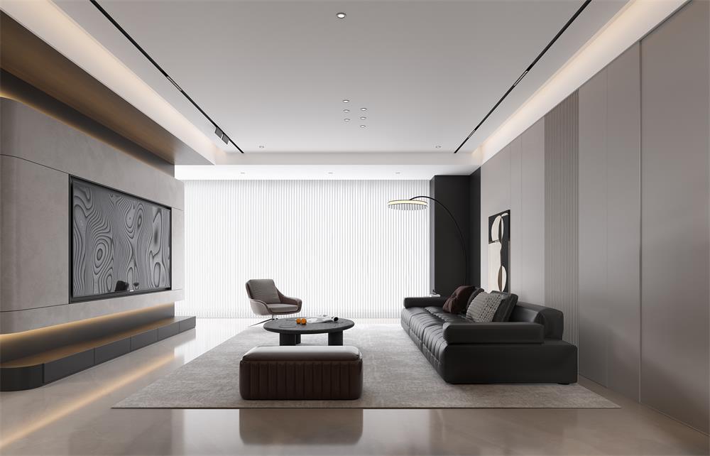 中海華樾133㎡ | 看不膩的「黑白極簡」王炸組合！高級感原地封神！