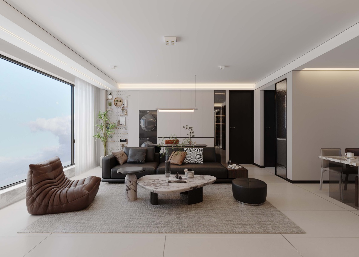 光耀上院128㎡ | 高效“去班味”的舒適現(xiàn)代風(fēng)！開啟治愈系慢生活~