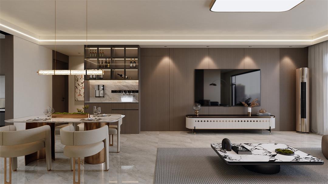 中海觀園132㎡ | 拯救審美疲勞！暖棕意式風(fēng)的家，溫暖又松弛